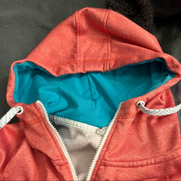 Empyre pink and blue tech fleece zip up hoodie - Picture 4 of 7